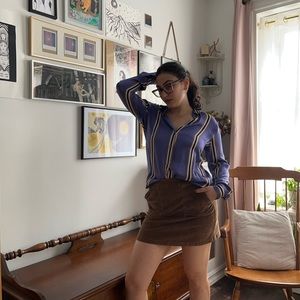 Silk equipment button up, relaxed fit with beautiful luster